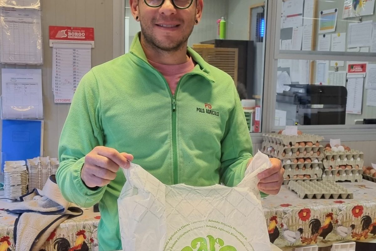 Biokompostierbare Säcke für den Direktverkauf